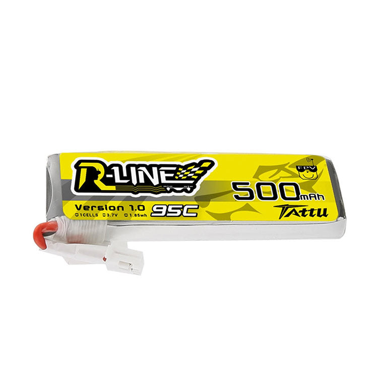 Tattu 500mAh 3.7V 95C 1S1P Lipo Battery Pack With JST-PHR Plug Tattu 500mAh 3.7V 95C 1S1P Lipo Battery Pack With JST-PHR Plug